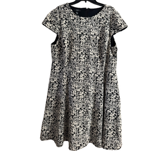 Alfani Black and White Formal A-Line Dress